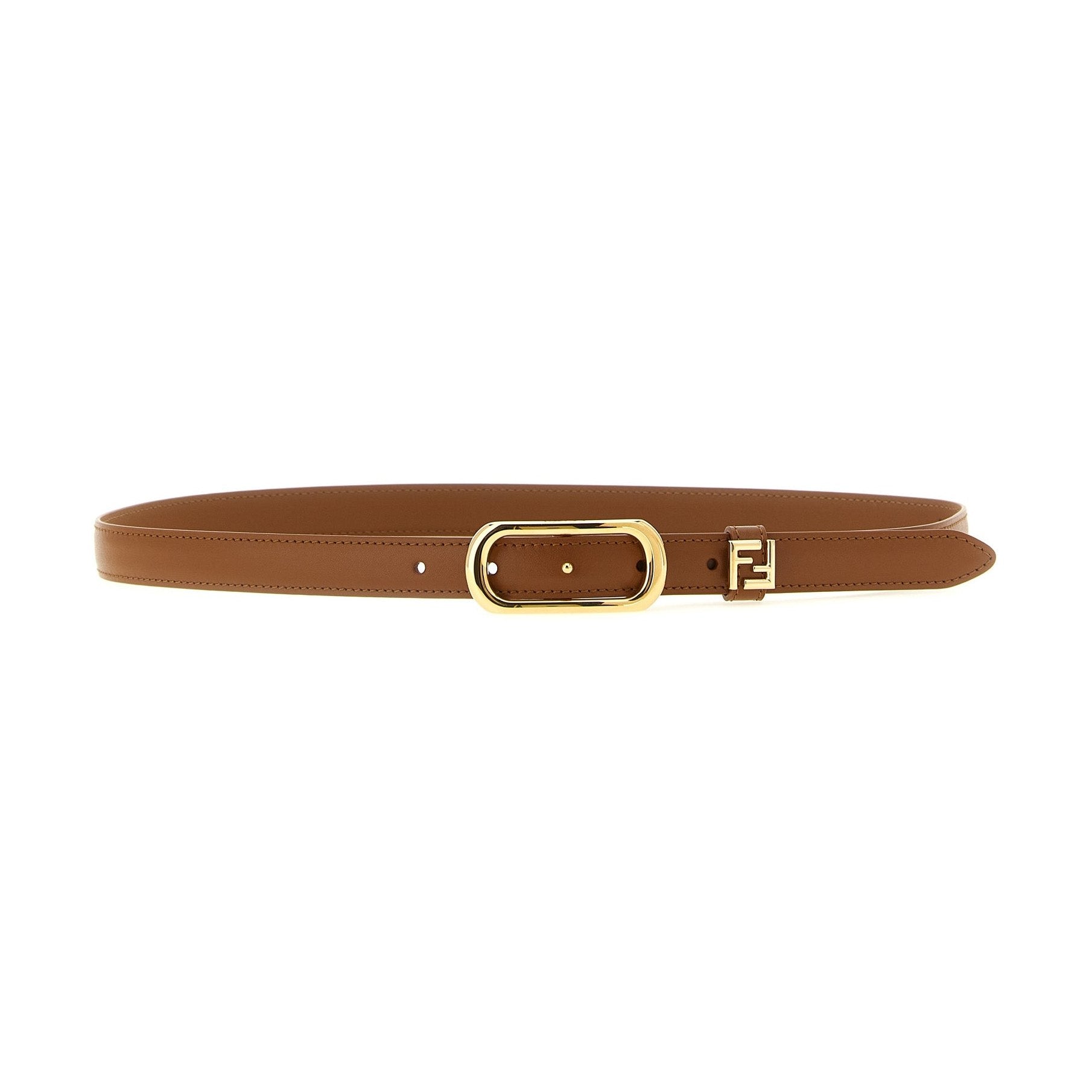 Brown Calfskin Regular Belt