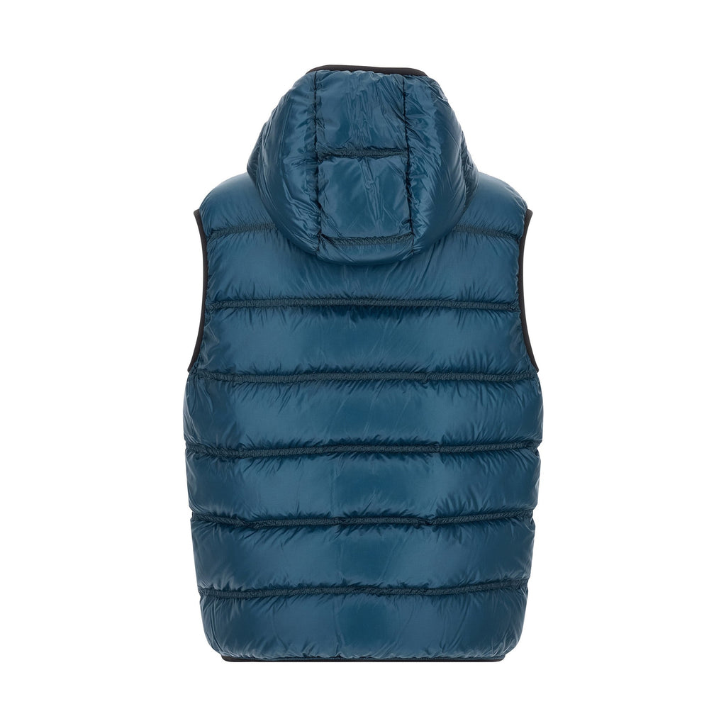 Blue Polyamide Full-Length Jacket