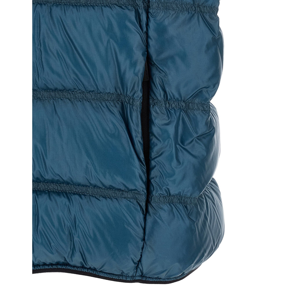 Blue Polyamide Full-Length Jacket