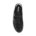 Black Nylon Low Top Sneakers