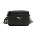 Black Recycled Polyamide Shoulder Bag