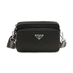 Black Recycled Polyamide Shoulder Bag