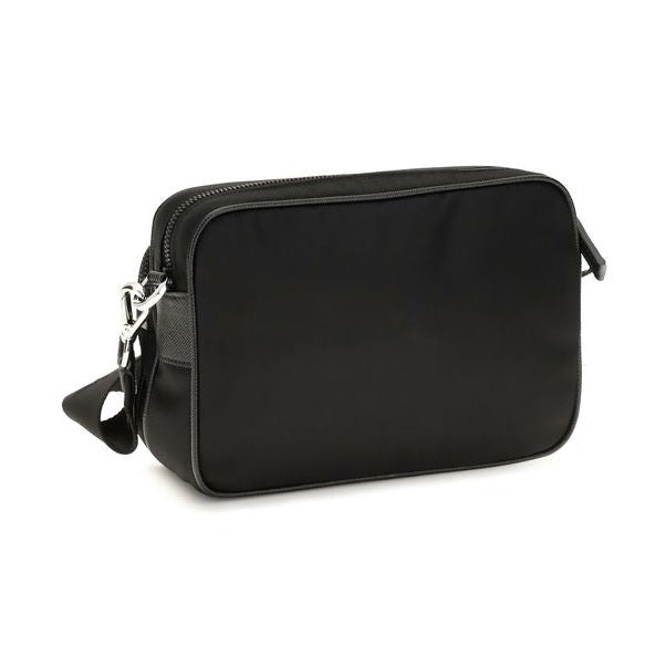 Black Recycled Polyamide Shoulder Bag