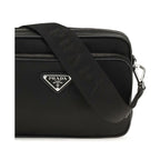 Black Recycled Polyamide Shoulder Bag