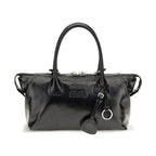 Black Calf Leather Bos Taurus Handbag