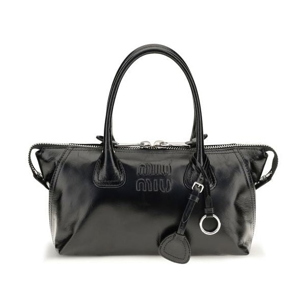Black Calf Leather Bos Taurus Handbag