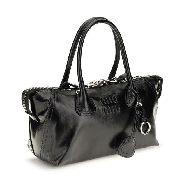 Black Calf Leather Bos Taurus Handbag
