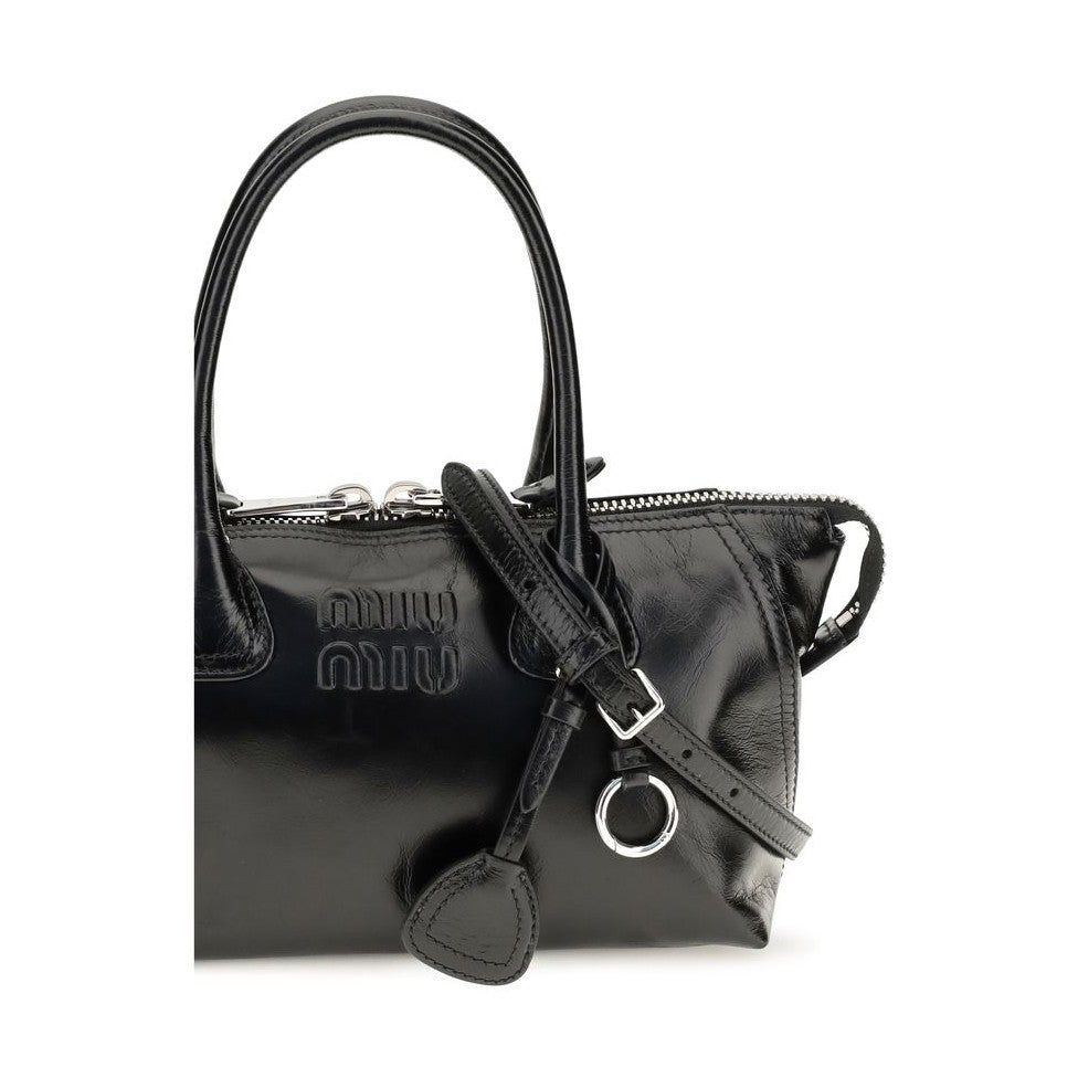Black Calf Leather Bos Taurus Handbag