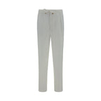 White Linen Casual Pants