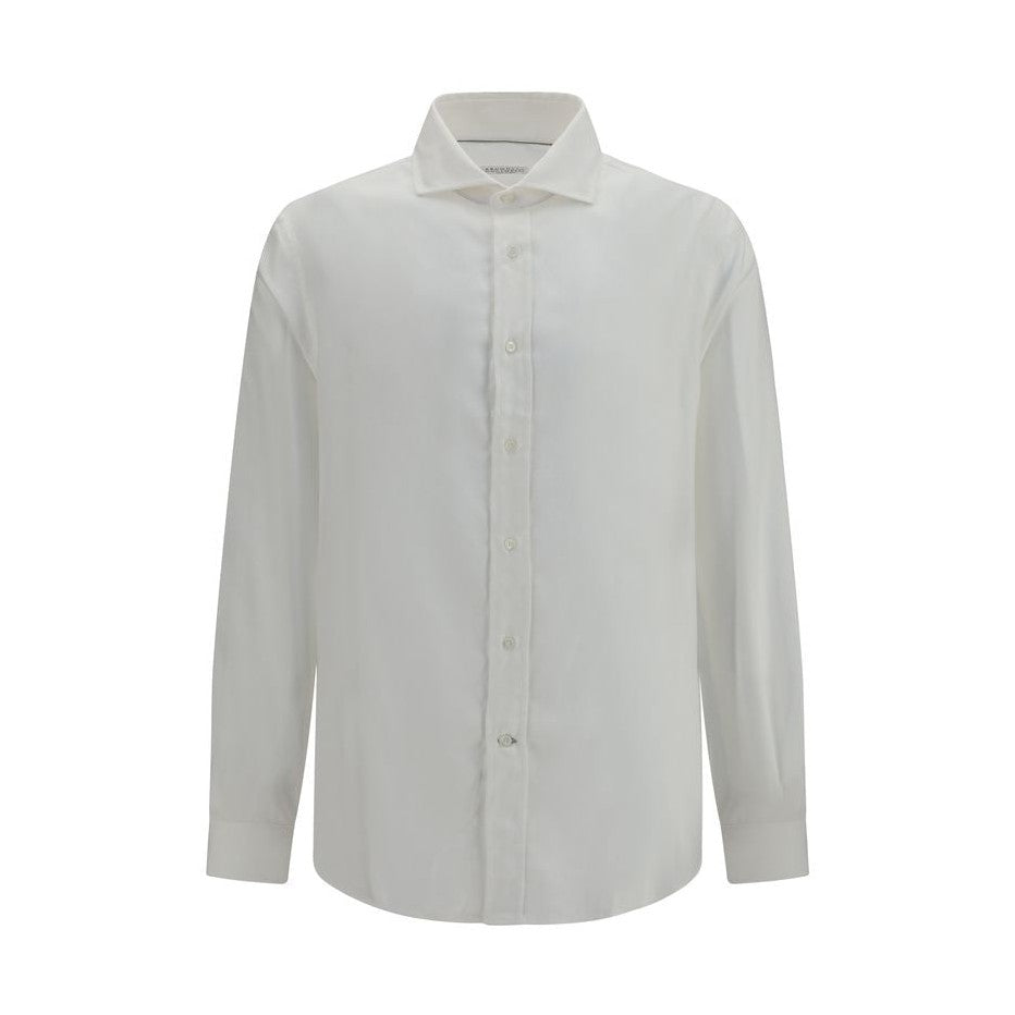 White Cotton Dress Shirt