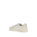 White Calf Leather Bos Taurus Low Top Sneakers