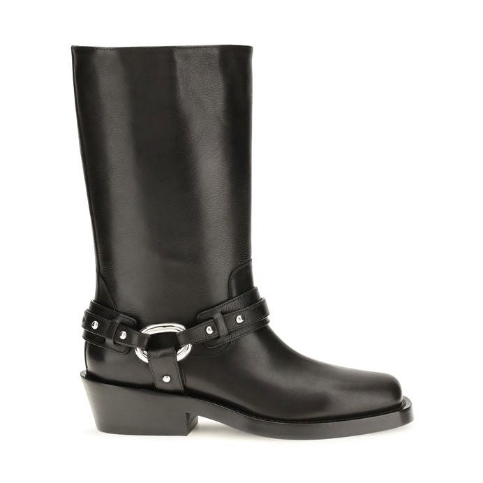 Black Calf Leather Bos Taurus Boots