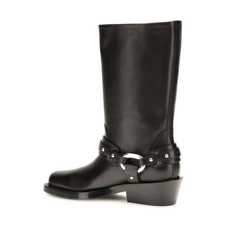 Black Calf Leather Bos Taurus Boots