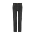 Gray Cotton Slim Fit Jeans