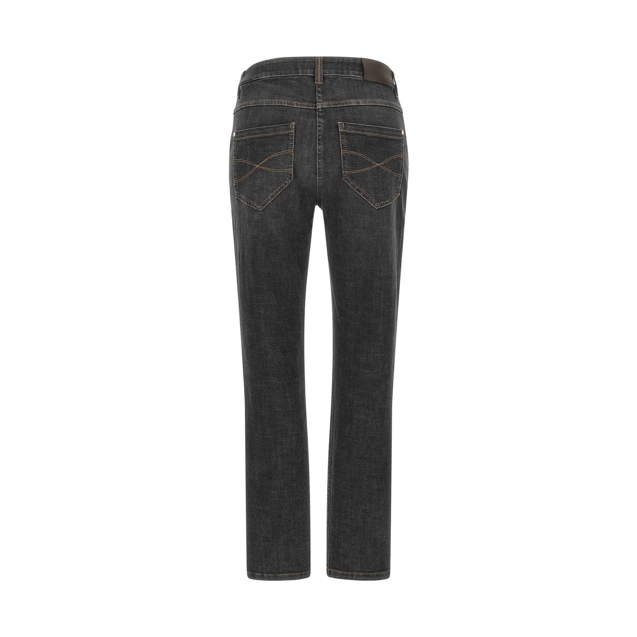 Gray Cotton Slim Fit Jeans