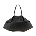 Black Calfskin Shoulder Bag