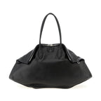 Black Calfskin Shoulder Bag