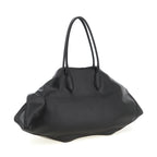 Black Calfskin Shoulder Bag