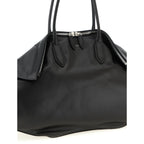 Black Calfskin Shoulder Bag