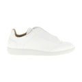 White Calfskin Low Top Sneakers