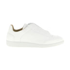 White Calfskin Low Top Sneakers