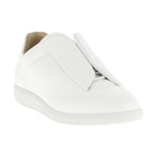White Calfskin Low Top Sneakers