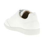 White Calfskin Low Top Sneakers