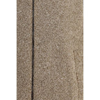Beige Polyester Sleeveless Jacket