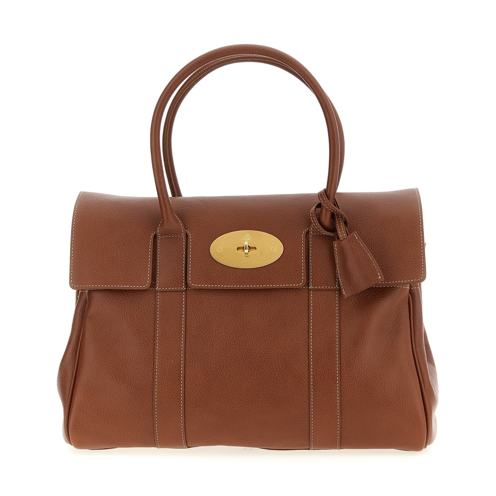 Brown Calfskin Shoulder Bag