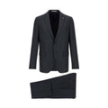 Gray Polyester Two-Piece Suit