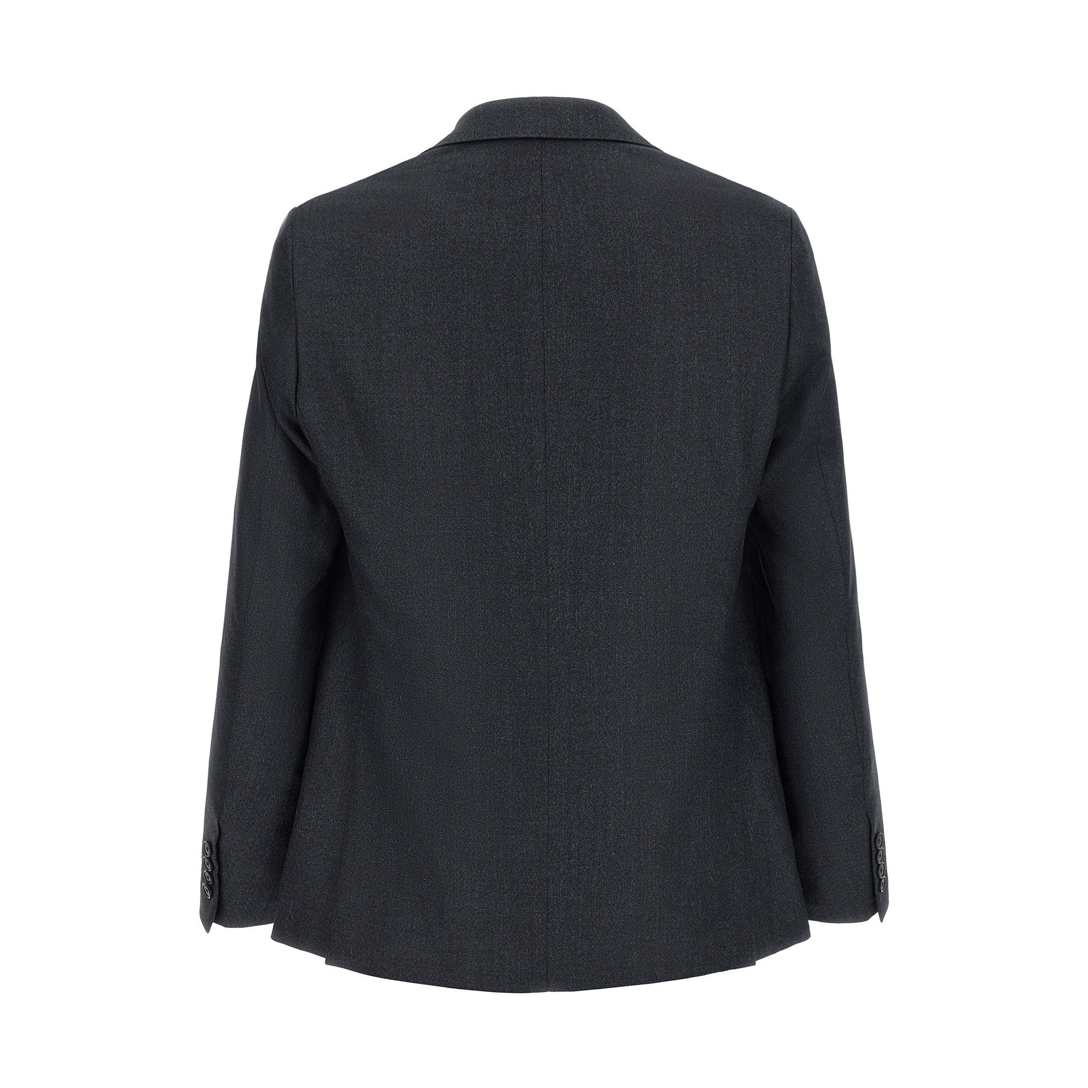 Gray Polyester Two-Piece Suit