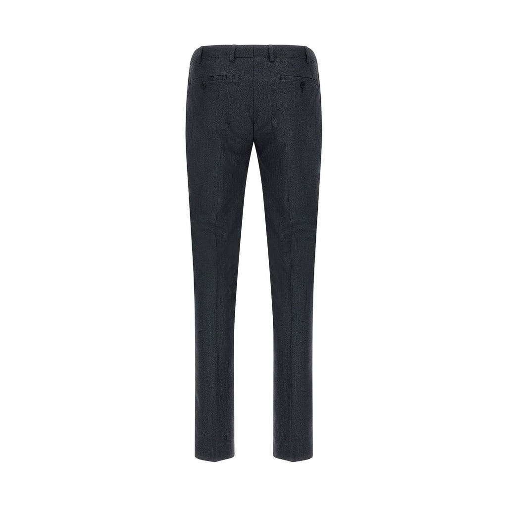 Gray Polyester Two-Piece Suit
