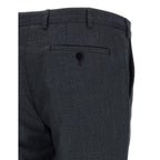 Gray Polyester Two-Piece Suit