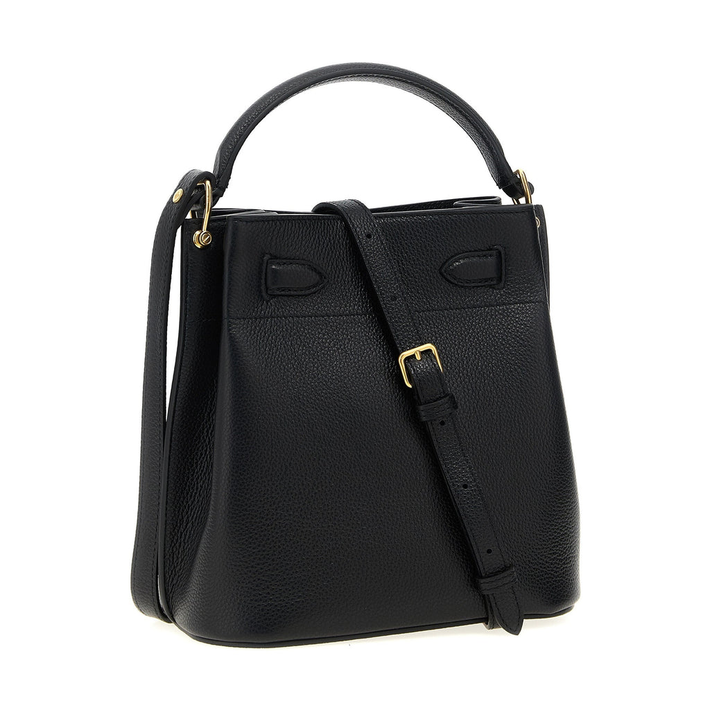 Black Calfskin Crossbody Bag