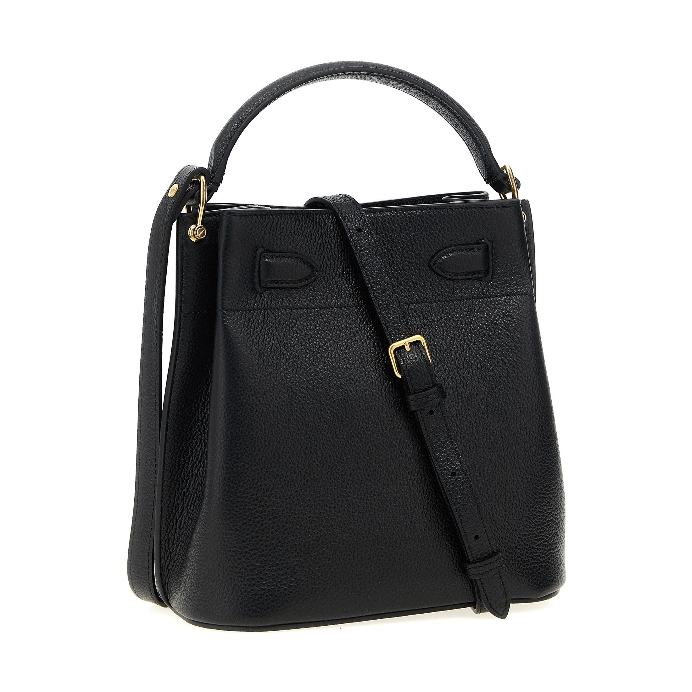 Black Calfskin Crossbody Bag
