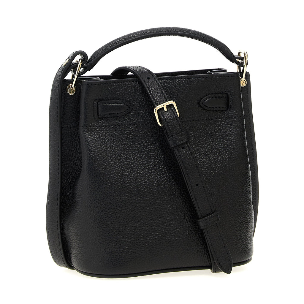 Black Calfskin Crossbody Bag
