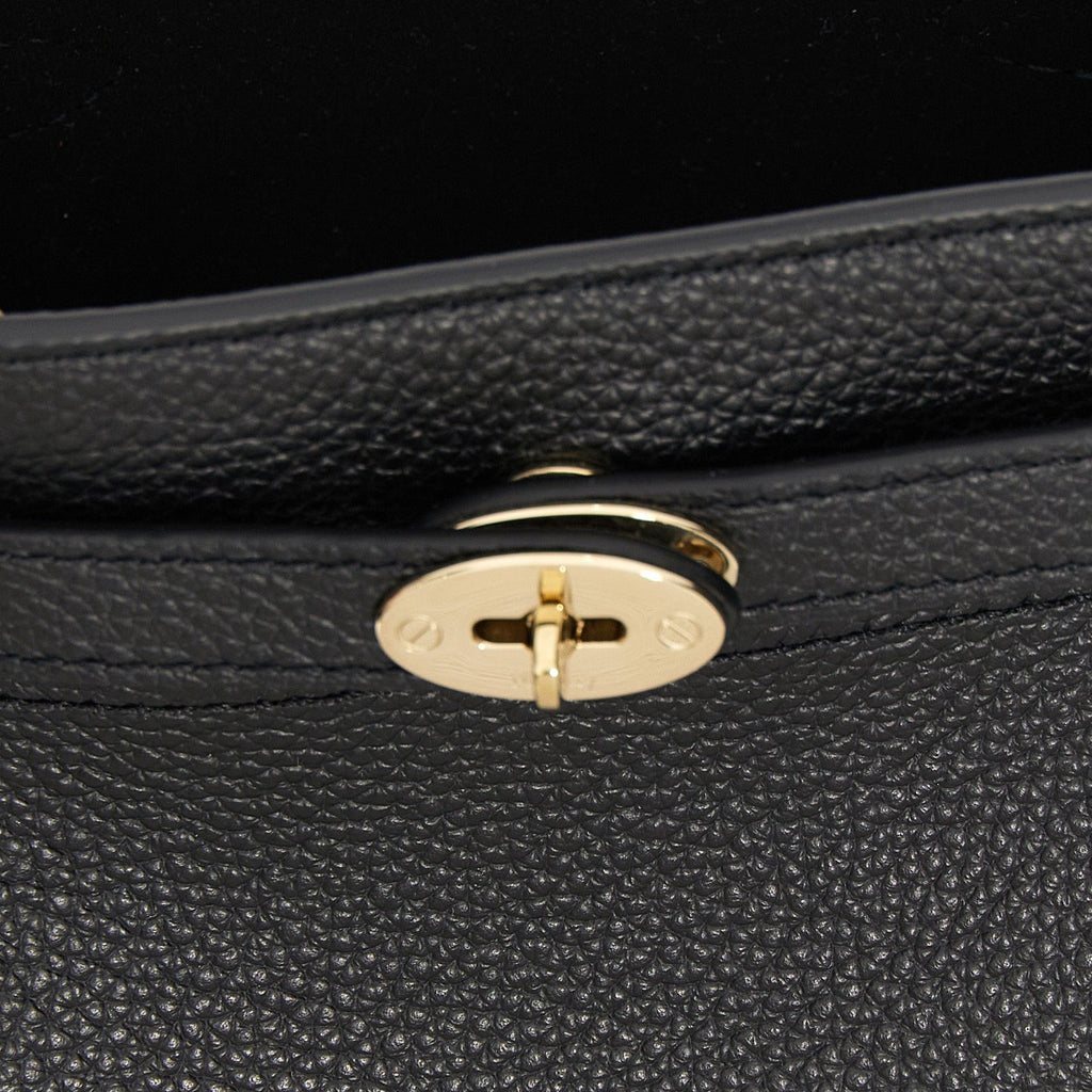 Black Calfskin Crossbody Bag