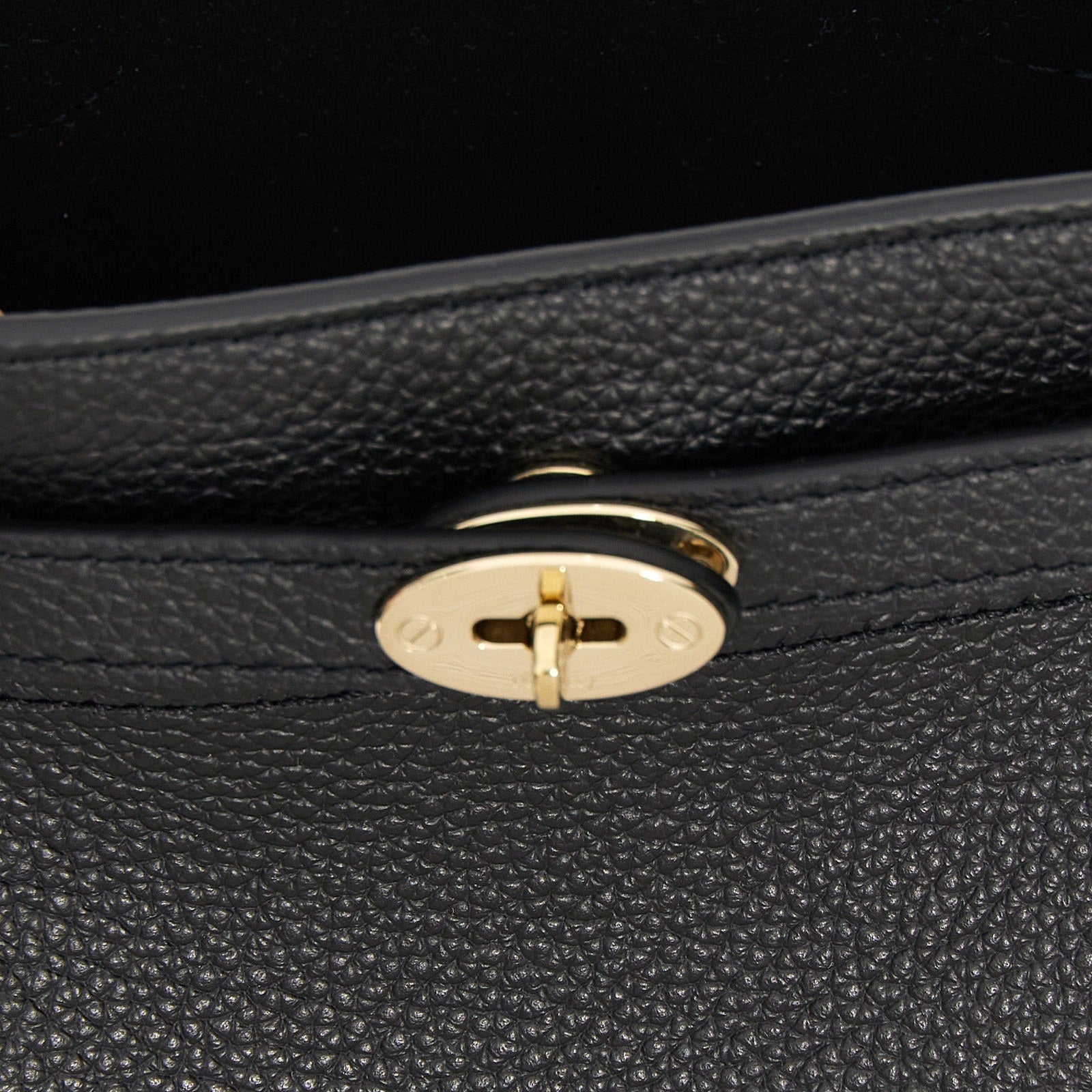 Black Calfskin Crossbody Bag