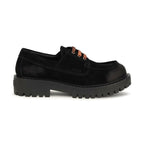 Black Suede Leather Slip-On Loafers