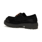 Black Suede Leather Slip-On Loafers