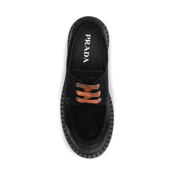 Black Suede Leather Slip-On Loafers