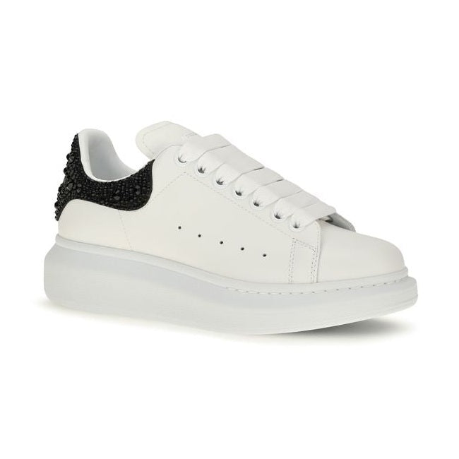White Calf Leather Bos Taurus Chunky Sneakers