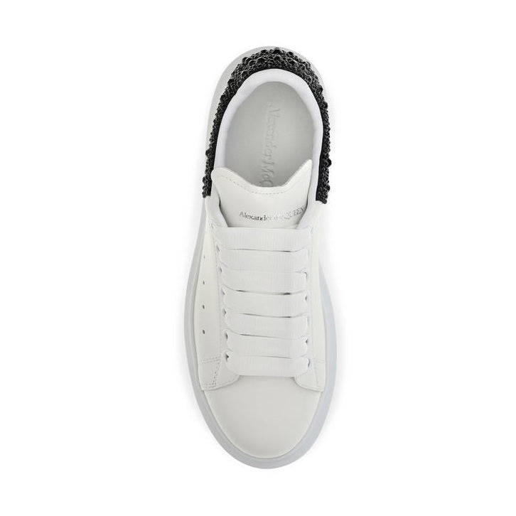 White Calf Leather Bos Taurus Chunky Sneakers