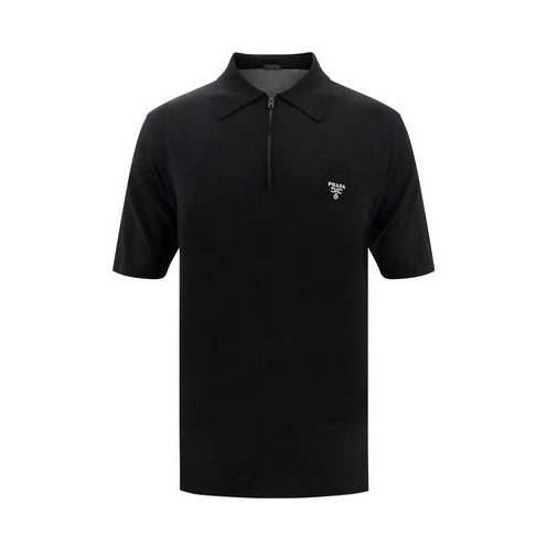 Black Wool Oves Aries Polo Shirt