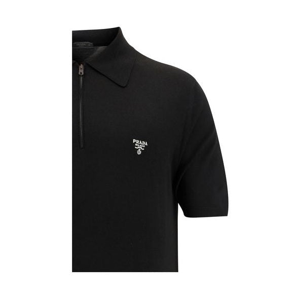 Black Wool Oves Aries Polo Shirt