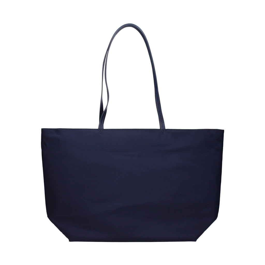 Blue Fabric Shoulder Bag