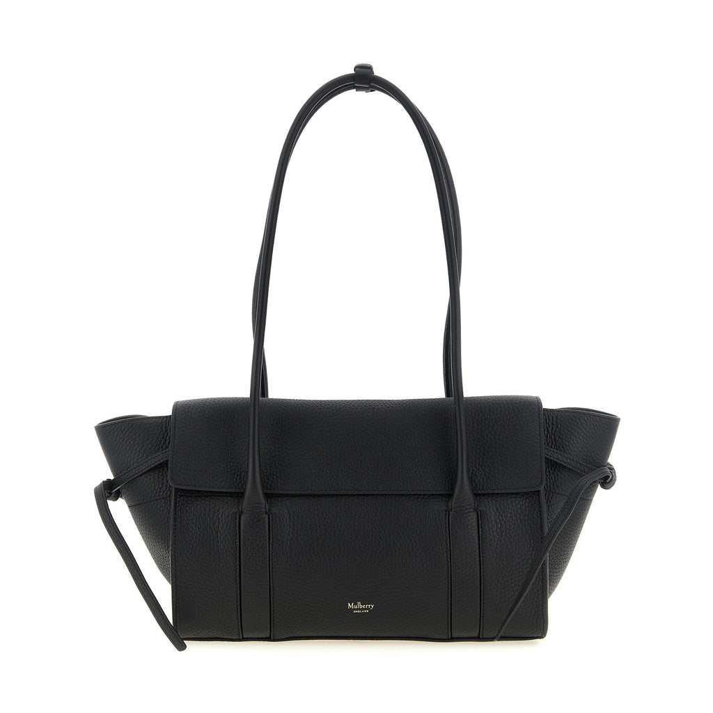 Black Calfskin Shoulder Bag