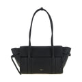 Black Calfskin Shoulder Bag