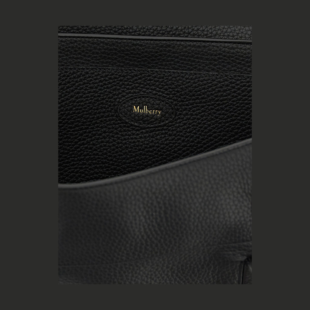Black Calfskin Shoulder Bag