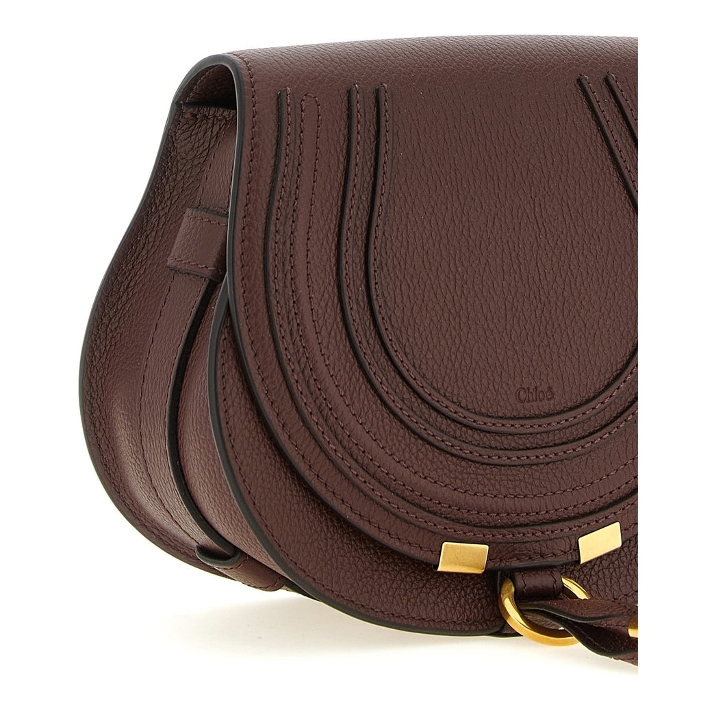 Brown Calfskin Crossbody Bag